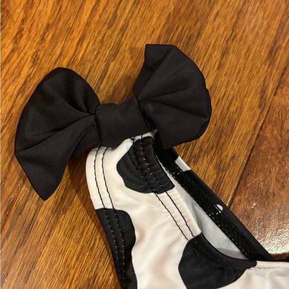 Cow Print Toddler Bathing Suit - Picture 2 of 3